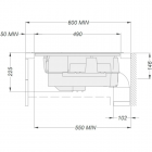 NOVY Easy Pro 1861, Integroitavat kodinkoneet , Keittotasot, Liesitaso tuuletinyhdistelmä